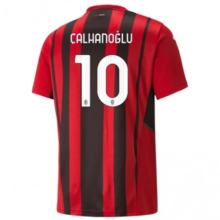 Billiga Fotbollströjor AC Milan Hakan Calhanoglu 10 Hemma tröja 2021/22 Kortärmad